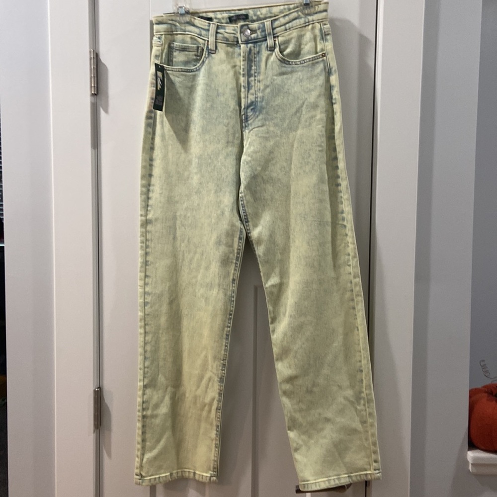 Wild Fable Super High Rise Acid Over-Dye Straight Jeans neon color 💕 NWT 6 / 28